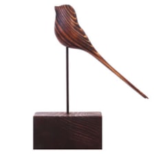 مجسمه چوبی طرح پرنده کد 03