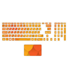 استیکر لپ تاپ صالسو آرت مدل 12 hk به همراه برچسب حروف فارسی کیبورد