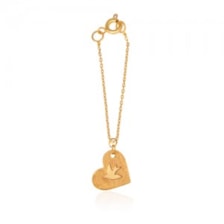 آویز ساعت طلا زنانه طرح قلب کد wp352
