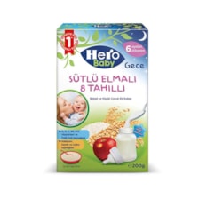 غذای کمکی هیرو بیبی با طعم شیر و سیب ترکیه ۲۰۰ گرمیAuxiliary food with the taste of milk and applel