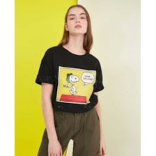 تی شرت اورسایز اسنوپی زنانه ترندیول میلا TRENDYOLMILLA - کد TWOSS21TS0039